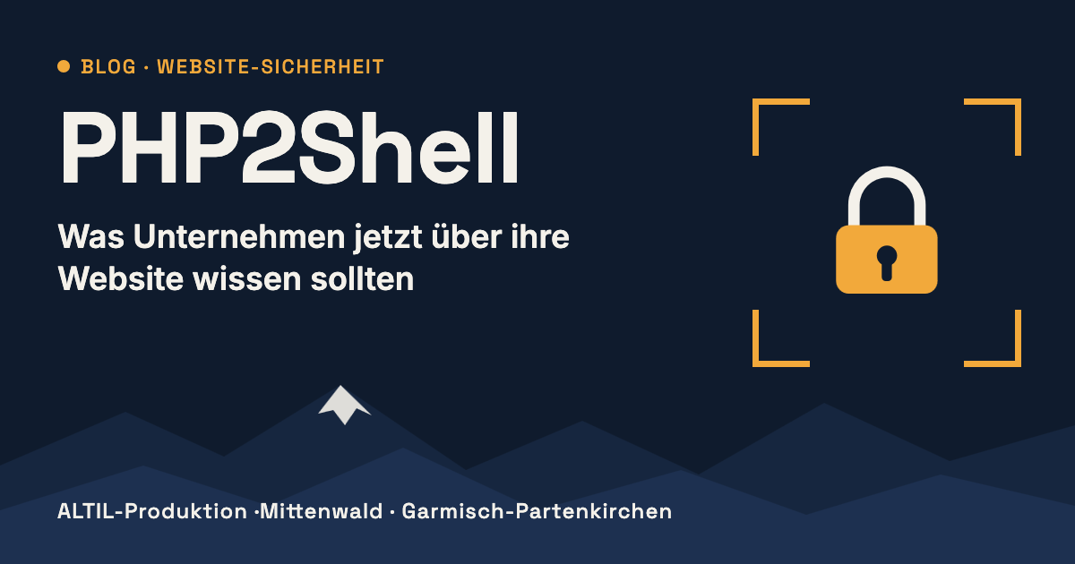 PHP2Shell: Was Unternehmen jetzt über ihre Website wissen sollten